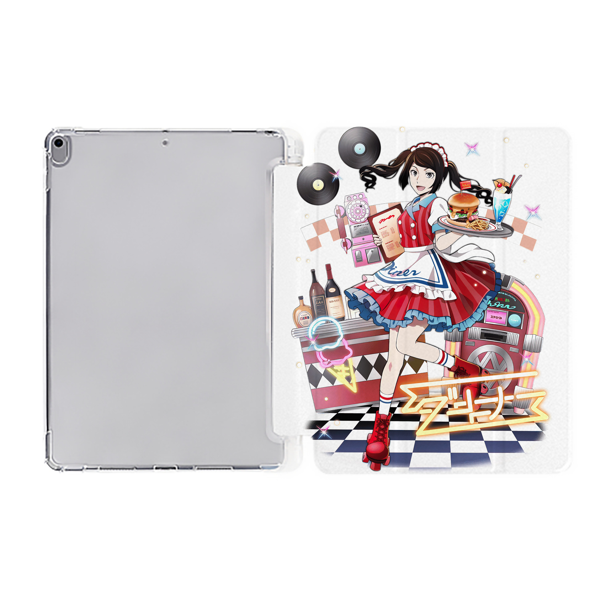 （画像用） 文豪ストレイドッグス Bungo Stray Dogs IPad ケース ペン収納付き 三つ折りスタンド PUレザー×シリコン 対応機種9.5/10.5/10.9インチ